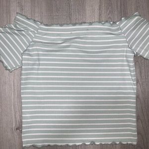 Off the shoulder crop top